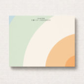 Carte de note pastel Soft Arc