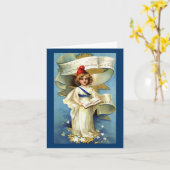 Carte de note patriotique vintage (Fleur jaune)