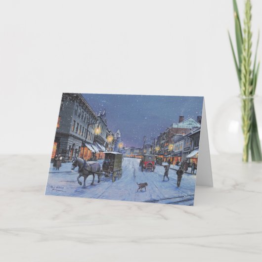 Carte de note Paul McGehee "Georgetown Snowfall" (Devant)