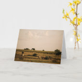 Carte de note paysagère des Prairies (Fleur jaune)