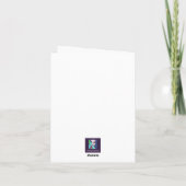 Carte de note Peacock Peint Aquarelle (Dos)