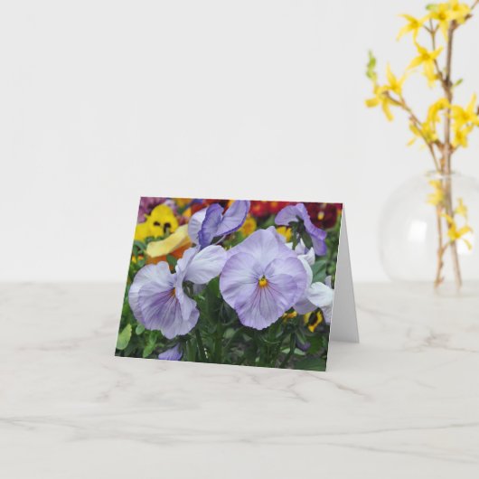 Carte de note : Pensées de Liliac (Fleur jaune)