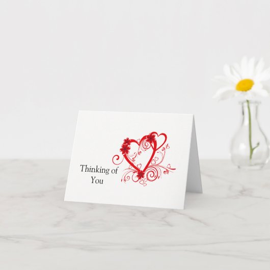 Carte de note Pensées pour toi (Petite plante)