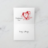 Carte de note Pensées pour toi (Intérieur)