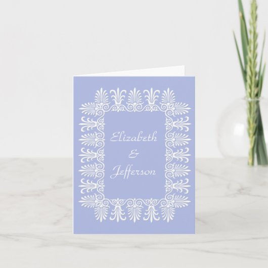Carte de note personnalisable de Wedgewood Blue1 (Devant)