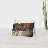 Carte de note personnalisable Fall Foliage Rock Cl (Devant)