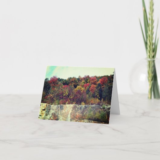 Carte de note personnalisable Fall Foliage Rock Cl (Devant)