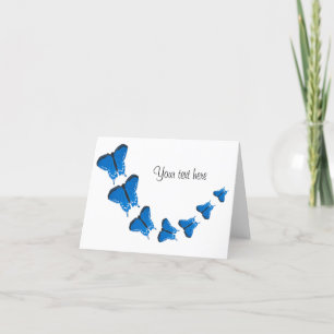 Carte de note personnalisable Papillon