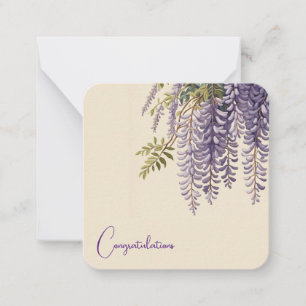 Carte de note personnalisable Wisteria