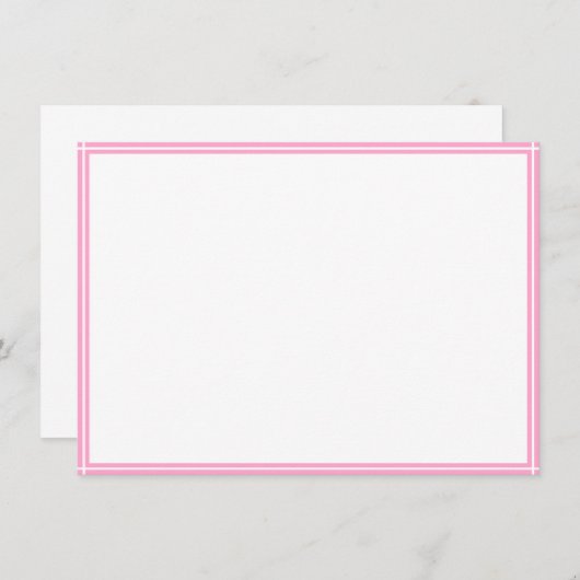 Carte de note personnalisée (Devant / Derrière)