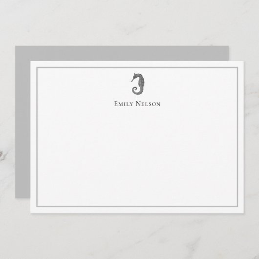 Carte de note personnalisée (Devant / Derrière)