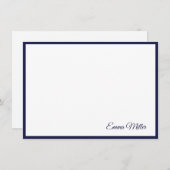 Carte de note personnalisée (Devant / Derrière)