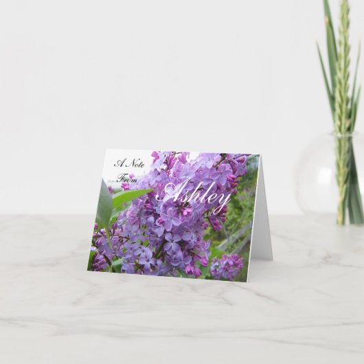 Carte de note personnalisée (Devant)