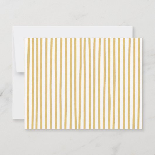 Carte de note personnalisée à bordure jaune (Dos)