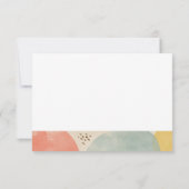 Carte de note personnalisée Abstraite colorée (Dos)