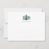 Carte de note personnalisée Arbres À feuillage per (Devant)