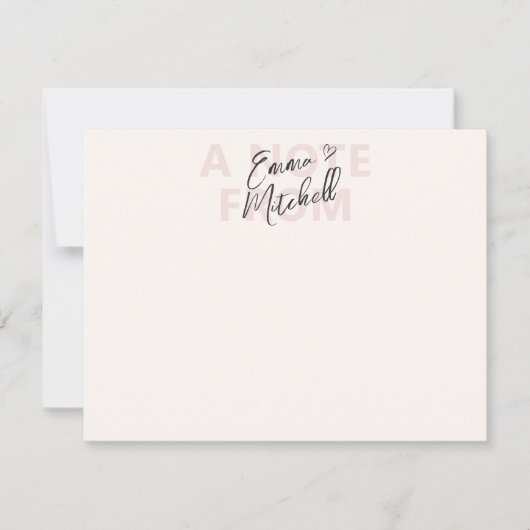 Carte de note personnalisée au coeur de script mod (Devant)