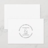 Carte de note personnalisée aux couples nouvelleme (Devant / Derrière)