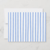 Carte de note personnalisée avec bordure bleue (Dos)