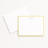 Carte de note personnalisée avec bordure jaune mod