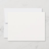 Carte de note personnalisée avec écriture élégante (Dos)