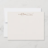 Carte de note personnalisée avec écriture moderne (Devant)