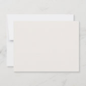 Carte de note personnalisée avec écriture moderne (Dos)