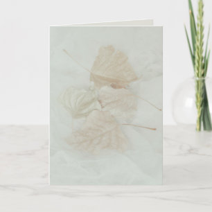 Carte de note personnalisée avec feuille de feuill