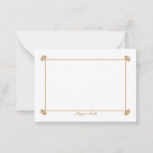 Carte de note personnalisée décorative Elegnt (Devant)