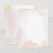 Carte de note personnalisée Laver l'aquarelle (Devant / Derrière)