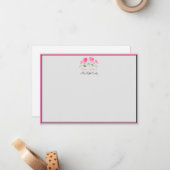 Carte de note personnalisée Miss America USA Pagea (Devant/Arrière en situation)