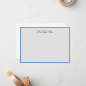 Carte de note personnalisée Miss America USA Pagea (Devant/Arrière en situation)