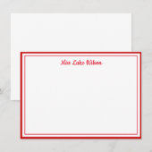 Carte de note personnalisée Miss America USA Pagea (Devant / Derrière)