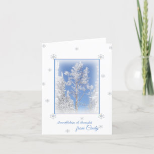 Carte de note personnalisée par Aspen bleue de