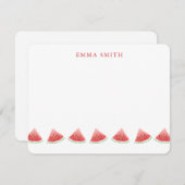 Carte de note personnalisée pour la pastèque (Devant / Derrière)