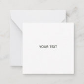 Carte de note personnalisée Silhouette de grenouil (Dos)