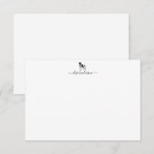 Carte de note personnalisée Vintage Chien Fox Terr (Devant / Derrière)