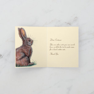 Carte de note personnalisée Wild Bunnies
