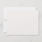 Carte de note personnelle Léopard minimal (Dos)