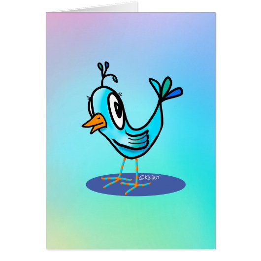 Carte de note Petit Oiseau (Devant)