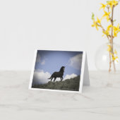 Carte de note photo Wild Horse (Fleur jaune)