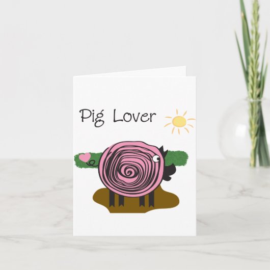Carte de note Pig Lover (Devant)