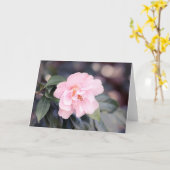 Carte de note Pink Camellia Japonica (Fleur jaune)