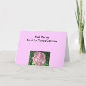 Carte de note Pink Peony (Dos)