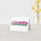 Carte de note Pink Tulip Grove (Fleur jaune)