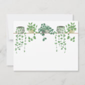 Carte de note Plante aquarelle (Dos)