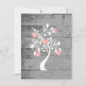 Carte de note plat Arbre de Coeurs de Saint Valent (Dos)