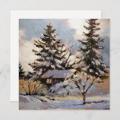 Carte de note plat carré (Devant / Derrière)