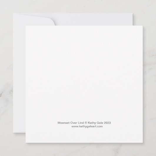 Carte de note plat carré (Dos)