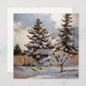 Carte de note plat carré (Devant / Derrière)